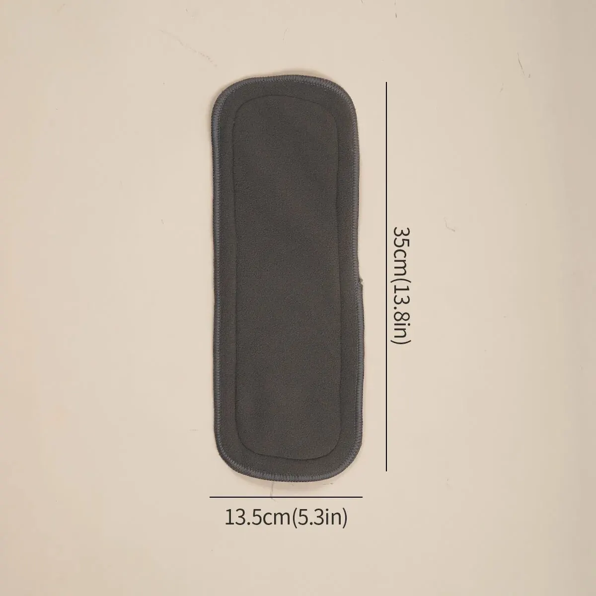 슈퍼 흡수성 5 레이어 대나무 숯 삽입 아기 천 기저귀 기저귀에 대한 재사용 가능한 아기 기저귀 기저귀 삽입 - imagen 2