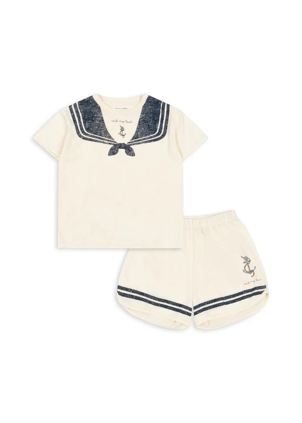 KS Conjunto verano algodón bebé – Camiseta cereza y pantalón corto