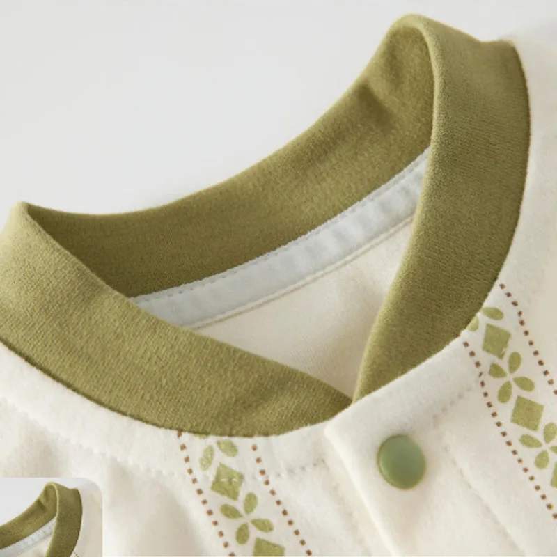Conjunto de otoño de algodón con estampado de panda para bebé - imagen 5