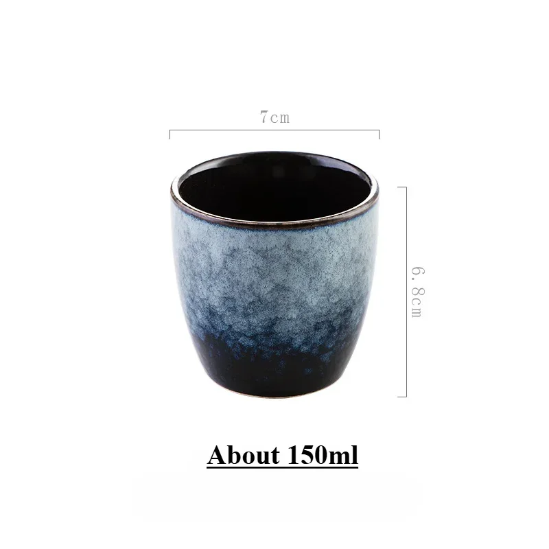 Taza de cerámica japonesa minimalista para té resistente al calor