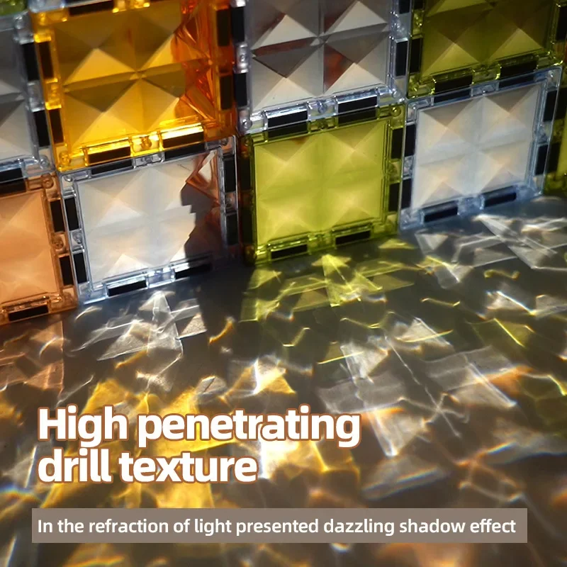 Rompecabezas magnético de Color diamante 4D, bloques de construcción DIY, rompecabezas de regalo para niños y niñas, juguete de experimento científico STEM Montessori - imagen 4