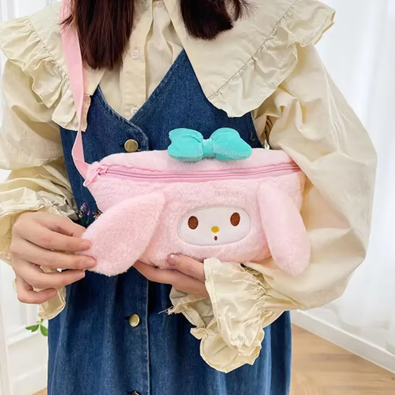 Bolsa de cosméticos Kuromi para niñas – Compacta Sanrio con cierre de perlas - imagen 3