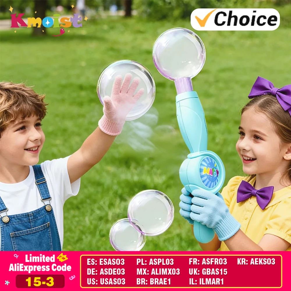 Máquina de burbujas con humo y luces para fiestas infantiles