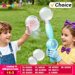 Máquina de burbujas con humo y luces para fiestas infantiles