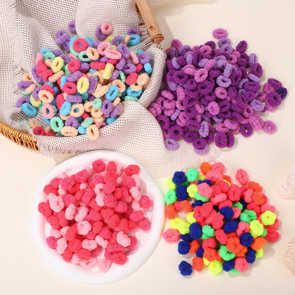 Lazos y gomas de pelo con flores para niña - Colores variados - imagen 3