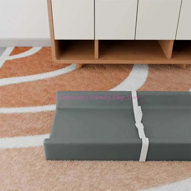 Cambiador pañales suave para bebé 85AE, resistente agua, limpio para tocadores y uso en viajes - imagen 2