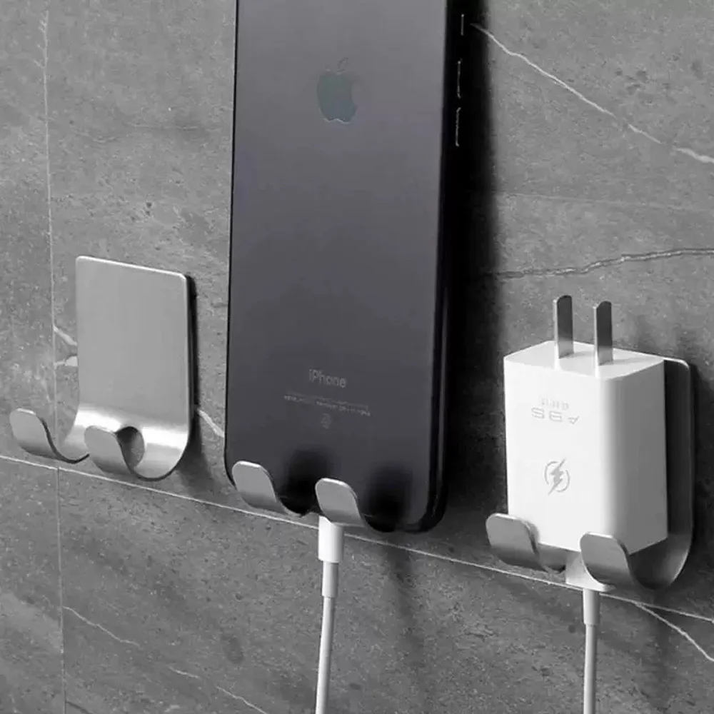 Estante para afeitadora de acero inoxidable 2CPS, gancho para afeitadora de baño, soporte de almacenamiento para estante colgante, soporte para afeitadora Manual antigua - imagen 5