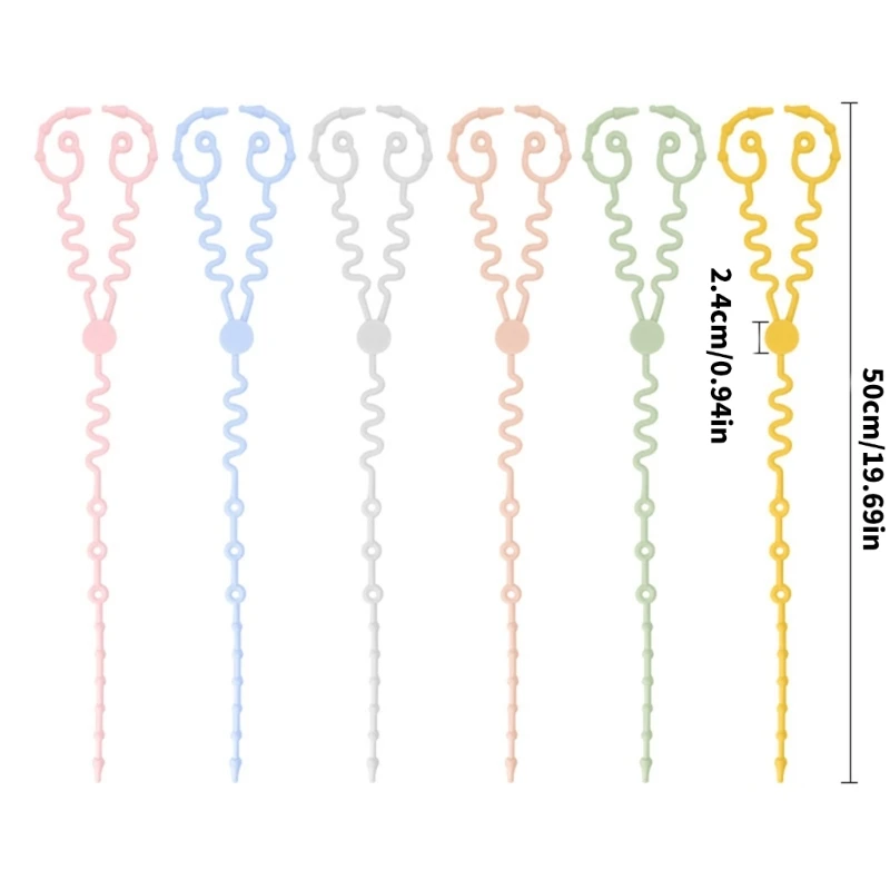 Nuevo 1 cadena de chupete de bebé con 2 Clips, cadena de botella infantil, cadena de chupete de silicona ajustable, juguete mordedor, accesorios para cochecito - imagen 4