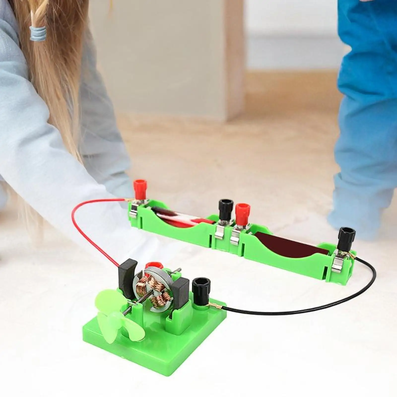 DIY DC Electrical Motor Model Technology Experiment Set Portable Stem Electromagnetic Experimental for Lab Children Teachers