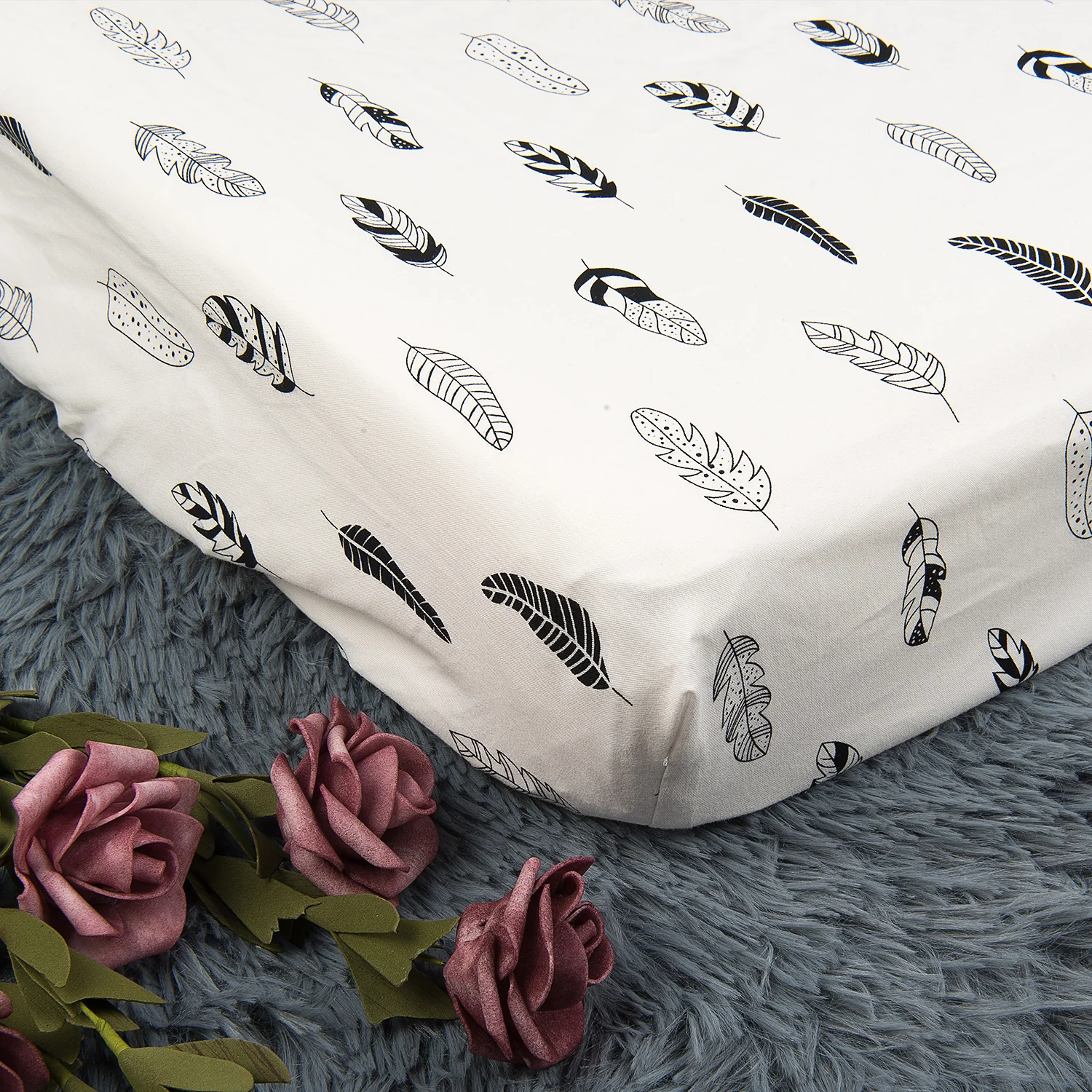 Funda para cambiador de pañales, funda para cambiador de bebé de algodón suave y transpirable reutilizable con diseño de moda - imagen 2