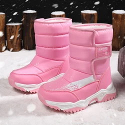 Botas de nieve para niños – Impermeables con forro de felpa cálido