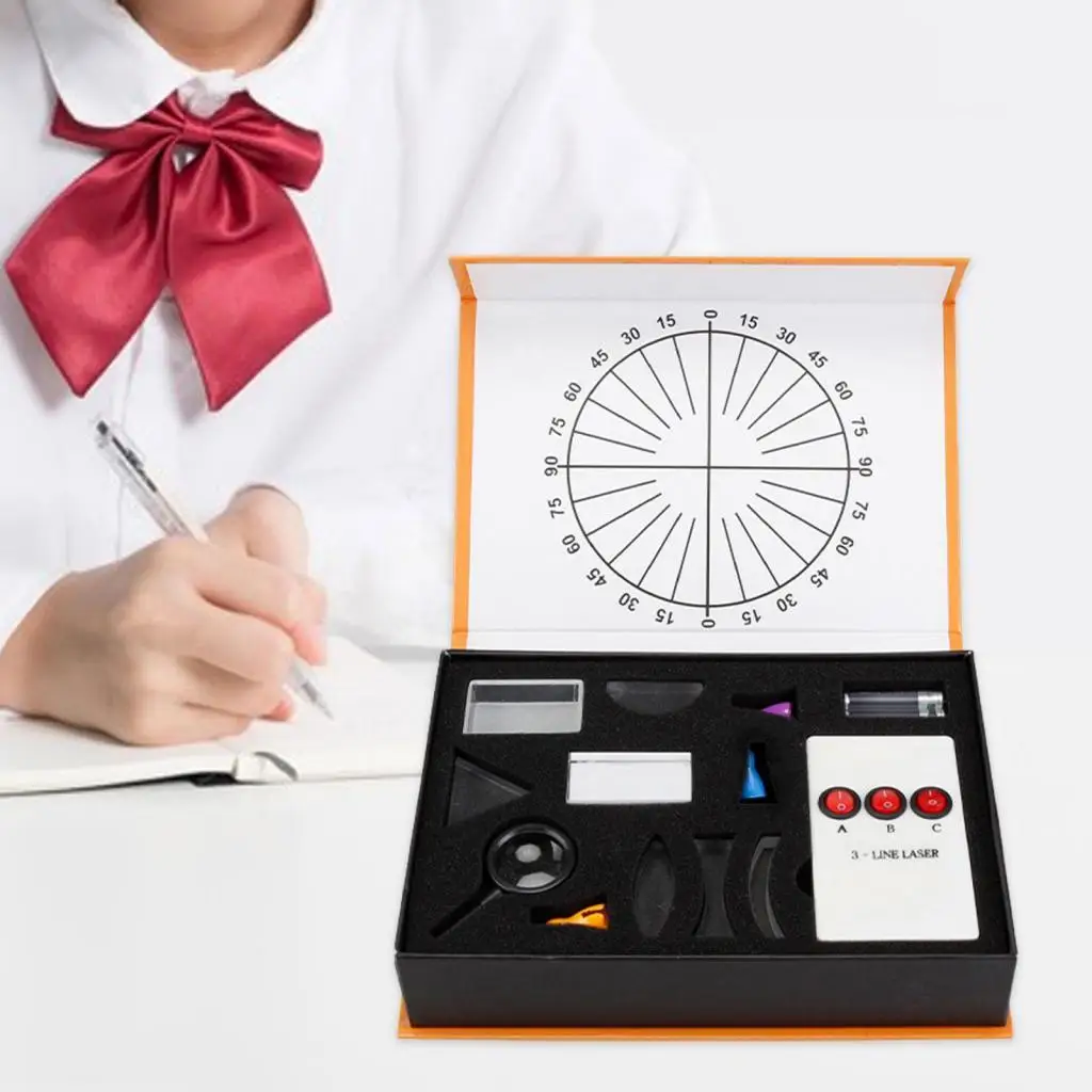 Modelo de reflexión y refracción de luz física para niños