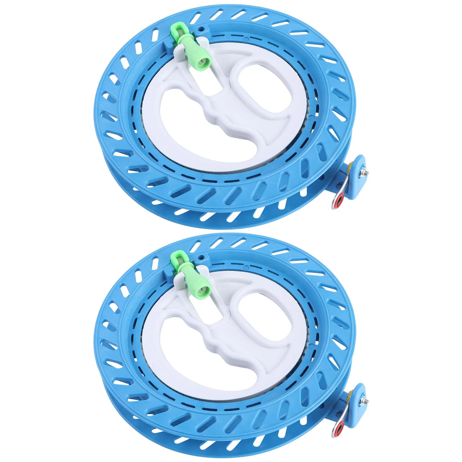 2 uds rueda de mano carrete de nailon disco cometa carrete enrollador accesorios de cable rodamiento - imagen 2