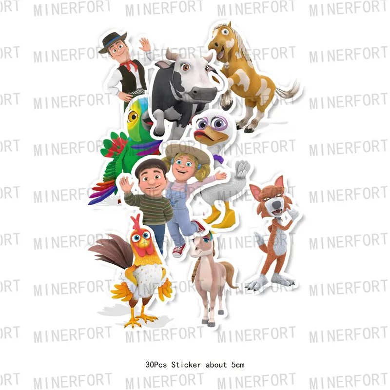 La Granja suministros para fiesta de cumpleaños decoraciones Zenon vajilla desechable para niños taza plato servilleta pajitas suministros de baño para bebé evento - imagen 5