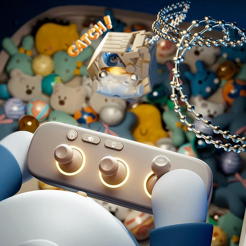 Máquina expendedora de garras para niños, Mini muñeca, juego espacial Arcade, premios DIY, grúa expendedora de dulces, máquinas de muñecas, regalos para niños - imagen 4