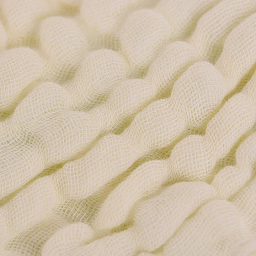 Toallas de mano de gasa de algodón para bebé, toallita suave absorbente para uso en la ducha, secado de manos y cuerpos, Color sólido, verde, amarillo y blanco, 5 uds. - imagen 3