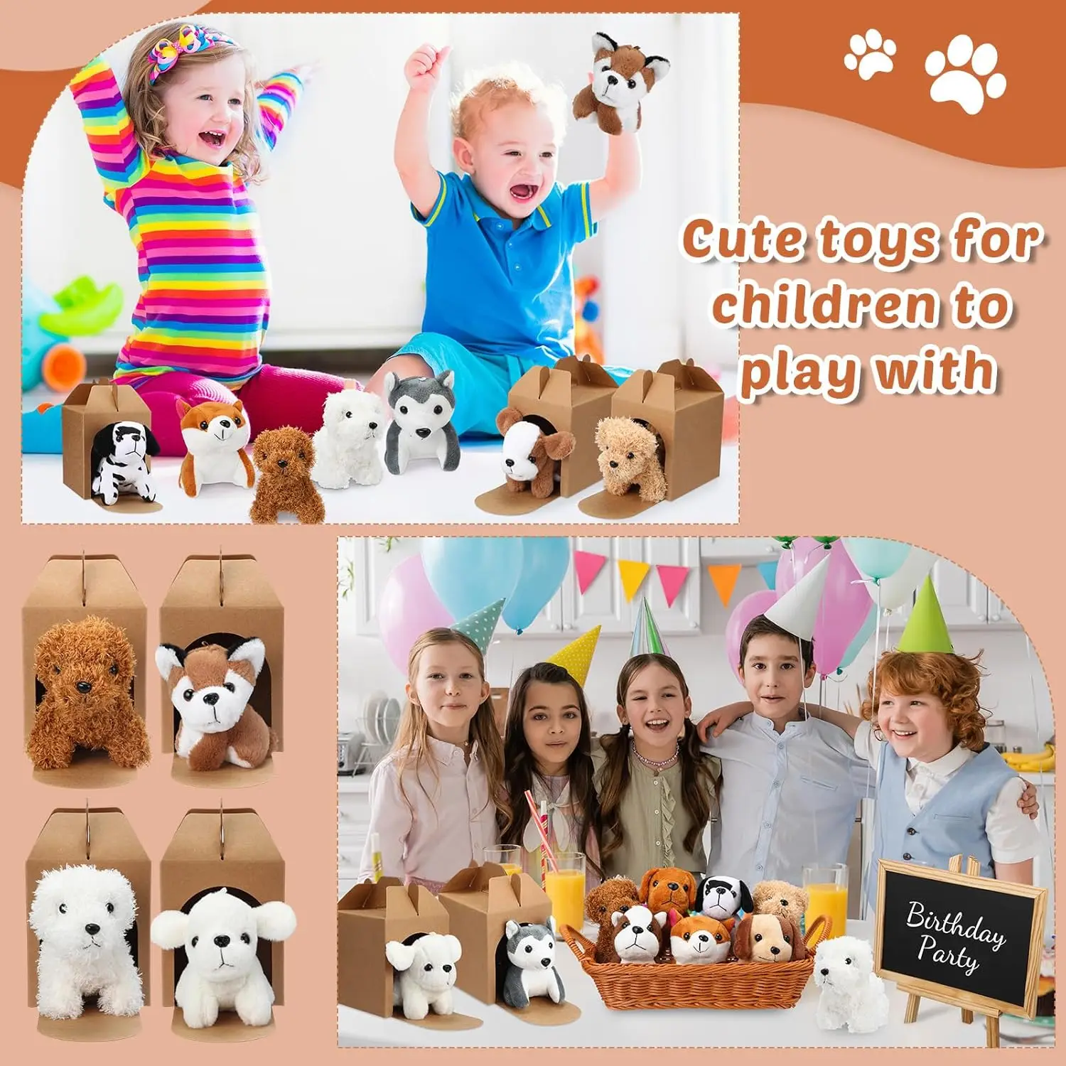 Peluche mini de perro suave para niños – Recuerdo de fiesta - imagen 2