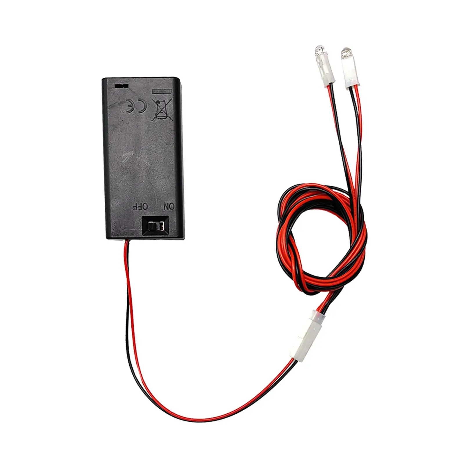 Kit de iluminación para casa de muñecas, luz modelo hecha a mano, luz nocturna, muebles, caja de batería de luces LED en miniatura pequeñas DIY con Mini lámpara LED - imagen 2