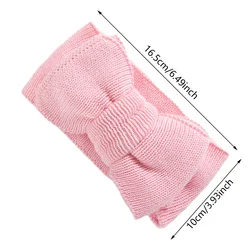 Diademas para niñas de punto grueso con lazos grandes