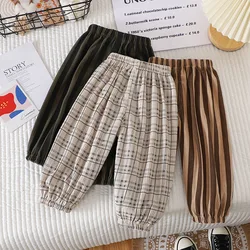 Pantalón verano niño MILANCEL felpa suave con rayas para 1-6 años