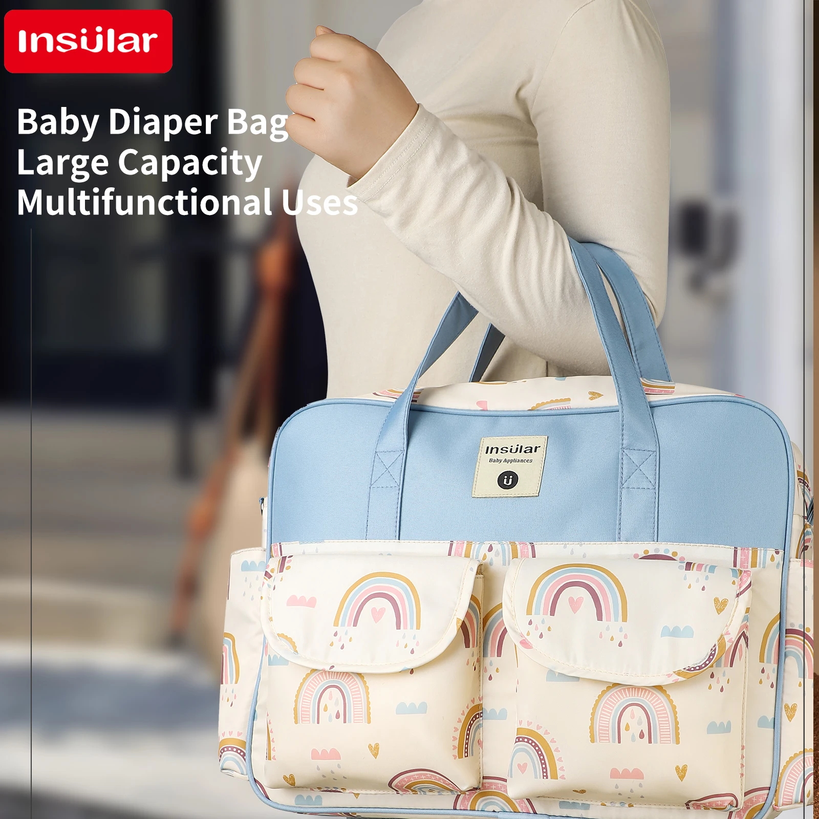 Bolso de mamá Oxford impermeable – gran capacidad viaje multifuncional