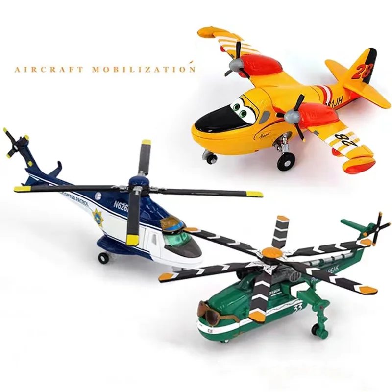 Aviones de Disney de juguete de lujo Windlifter Dipper Dlade Ranger, modelo de avión de juguete clásico de aleación fundida de Metal para niños - imagen 2