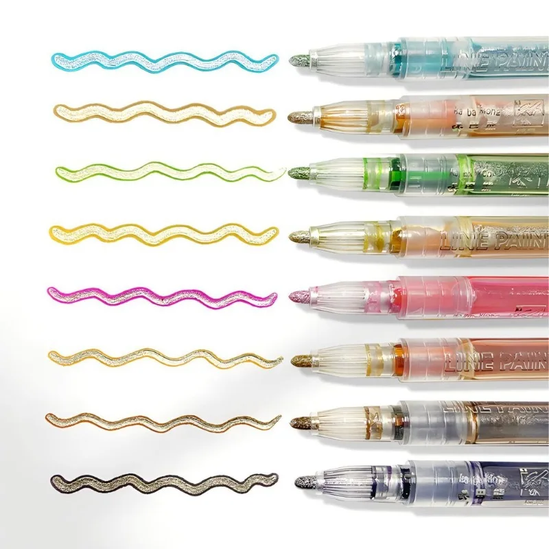 Rotulador de Arte de contorno de doble línea para estudiantes, resaltador de grafiti artesanal, álbum de recortes, diario de balas, póster, tarjeta, dibujo artístico