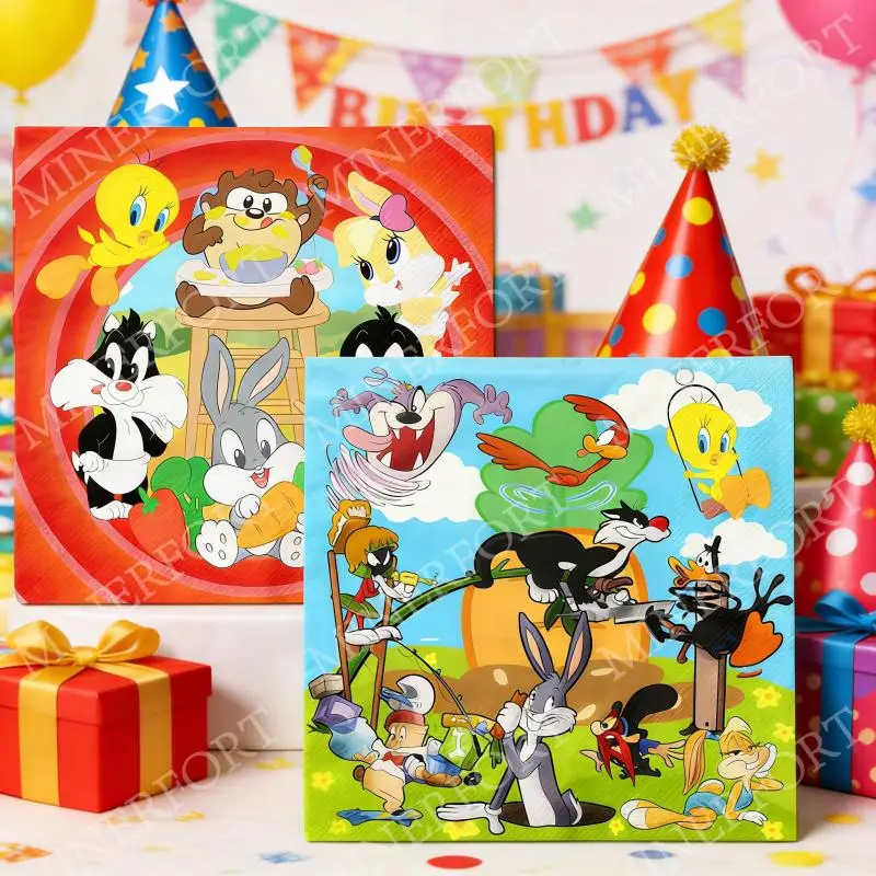 Servilletas Looney Tunes para baby shower de dibujos animados - imagen 4