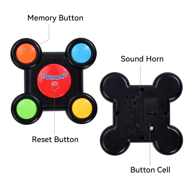 Máquina de juego de memoria educativa con luces, juguete con sonidos, juego interactivo, máquina de juego de entrenamiento de memoria, Juguetes Divertidos para niños - imagen 5