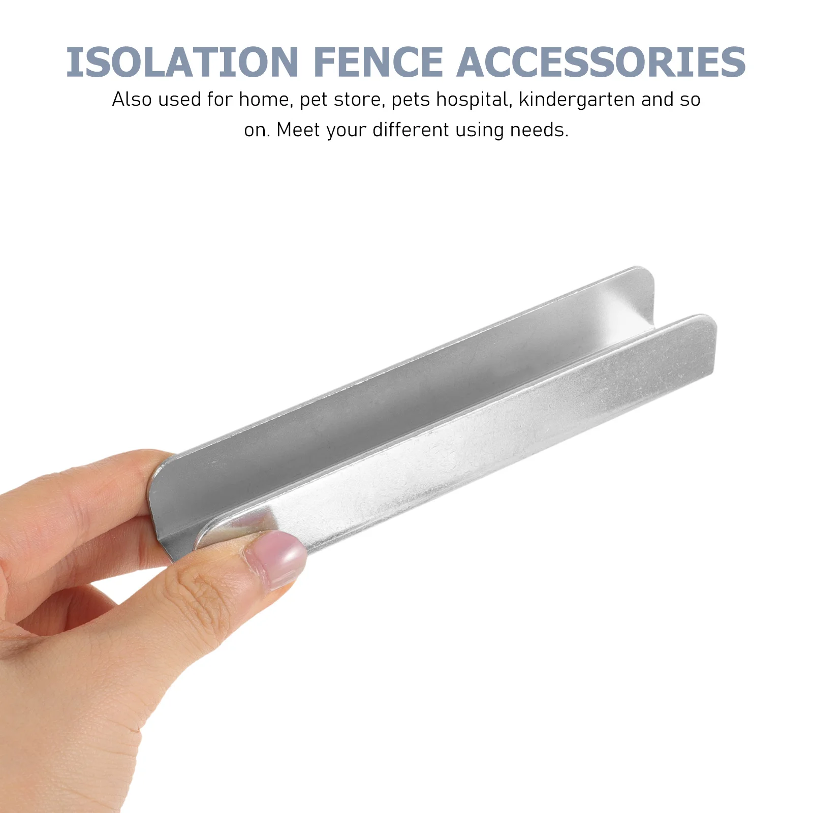 Ranura de refuerzo para puerta de bebé, accesorios de ranura para puerta multiusos de acero sólido, herramientas de seguridad para escaleras, refuerzo de puerta, 2 uds. - imagen 3