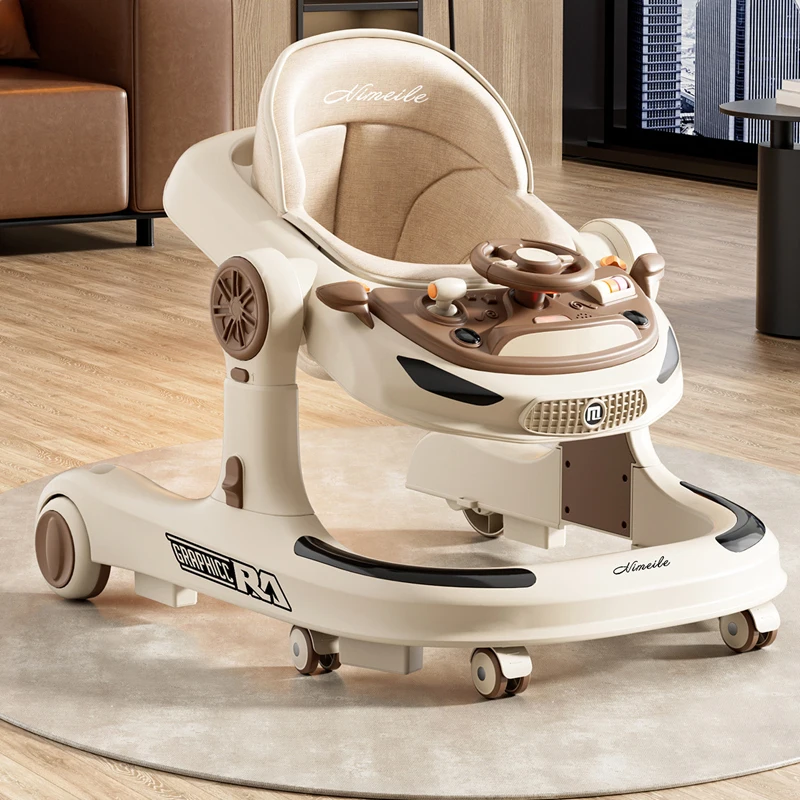 Andador de bebé plegable, juguete musical antivuelco, multifunción, 3 en 1, cochecito de bebé, andador de mano con ruedas - imagen 4
