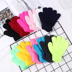 Guantes de punto elásticos para niños - Caramelo, otoño e invierno