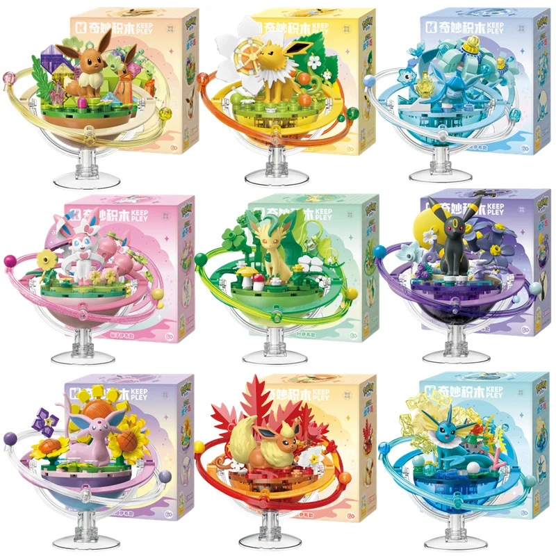 Figuras de Pokémon Eeveelution de 9 estilos, Espeon Sylveon Glaceon Leafeon Vaporeon Umbreon Flareon Pocket Monsters, figura de Anime de juguete
