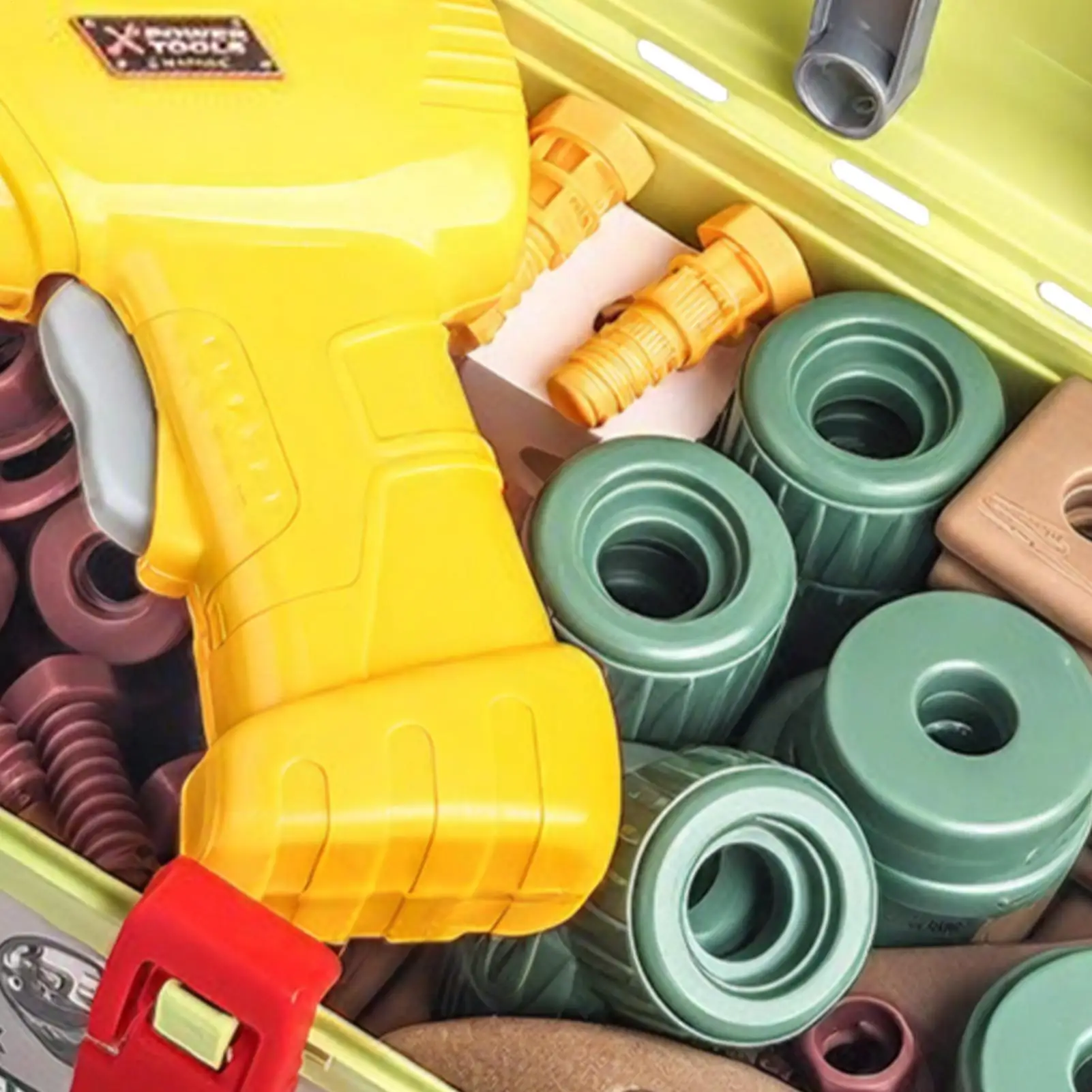 Juguete taladro juguetes caja de herramientas juego de aprendizaje educativo para niños pequeños construcción Navidad cumpleaños taller mesa fiesta - imagen 5