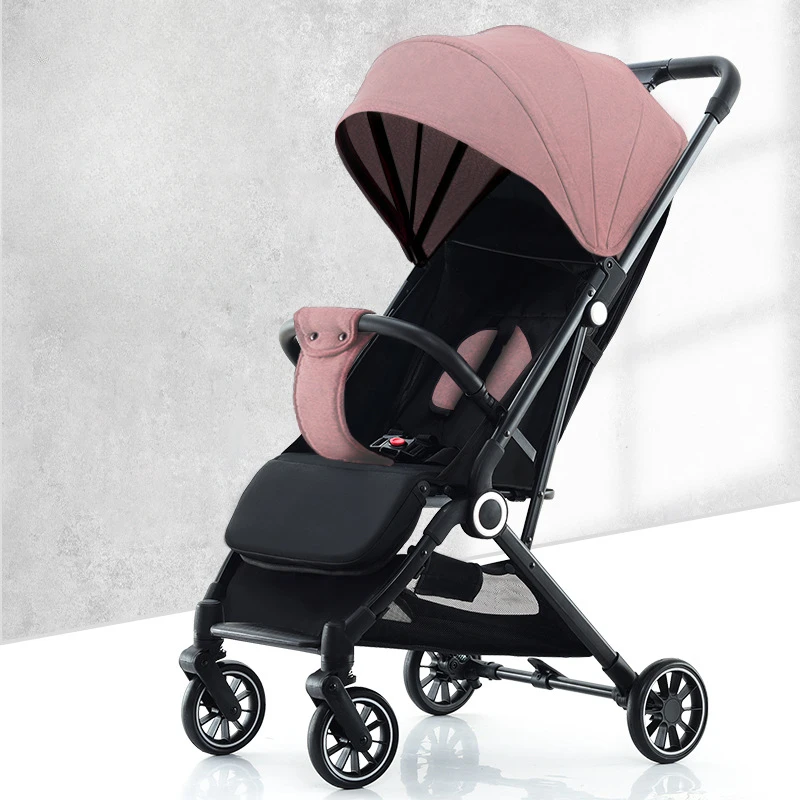 Cochecito bebé ligero con dosel ajustable y asiento reclinable - imagen 5