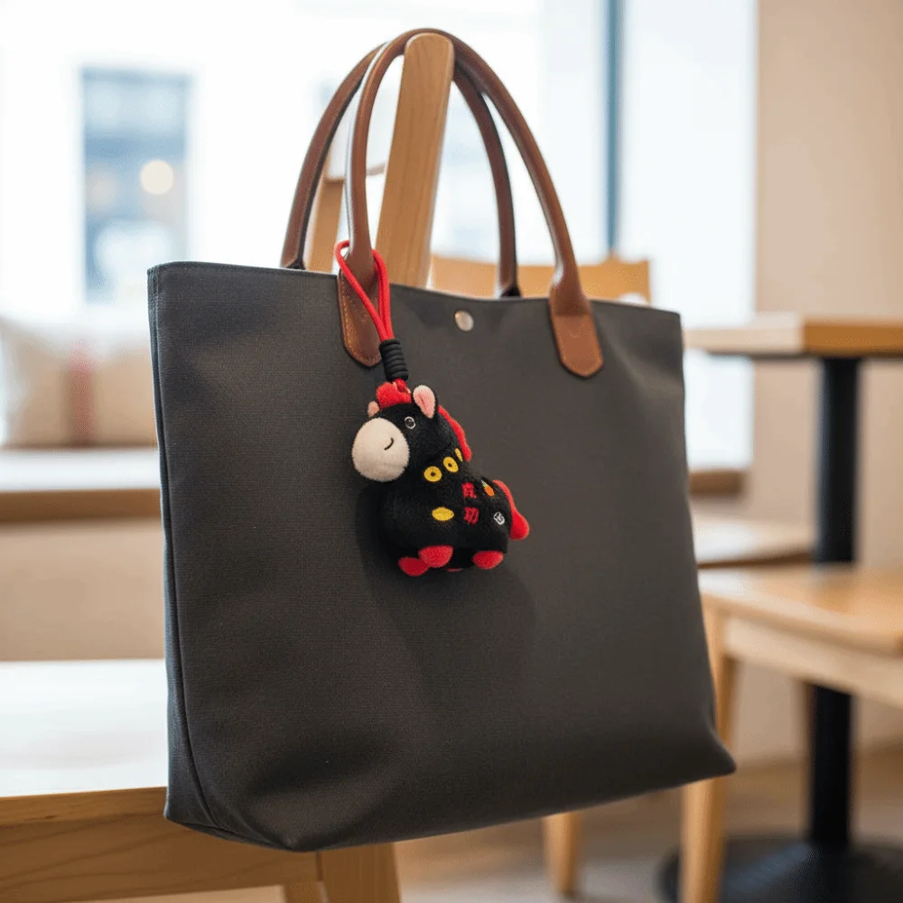 Colgante de peluche caballo para bolso – Adorno suave y tierno - imagen 5