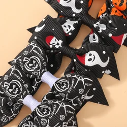 Lazo pinza Halloween cabeza calabaza para niña