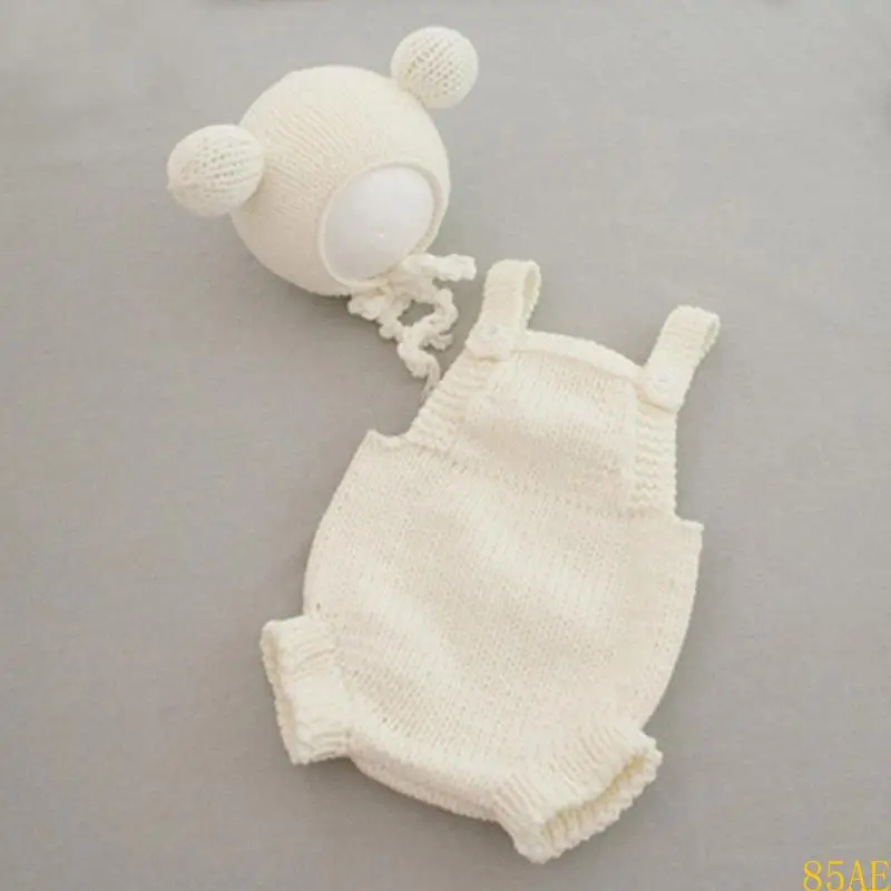 85ae Baby Photo Clother Disfraz animal Sombrero y pantalones Recién nacidos - imagen 5