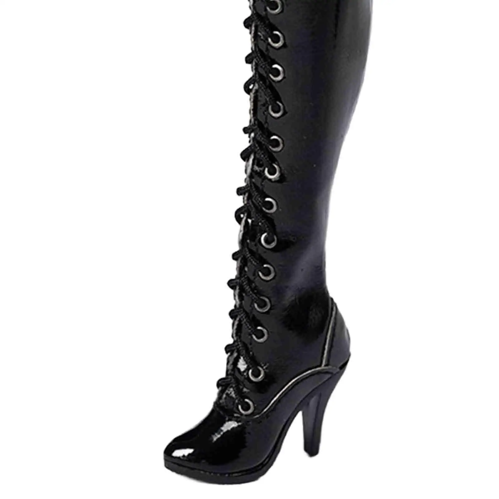 1/6 Action Figures High Heel Lace up Boots Ball Jointed Doll Shoes Adults Gifts Accs DIY Fashionable Kids Toy Female Body Boots