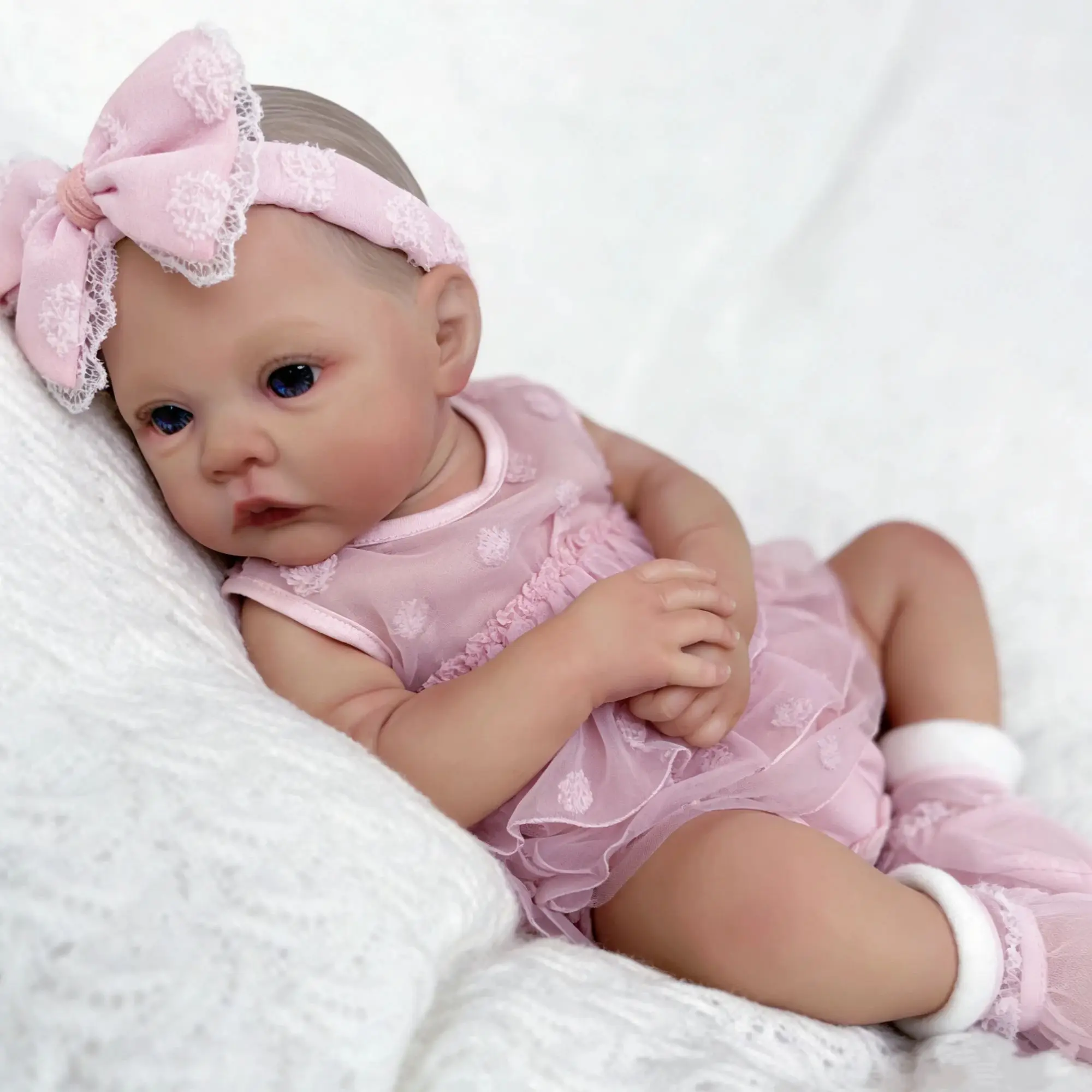 Muñeca Reborn Meadow artesanal con piel realista 3D - imagen 3