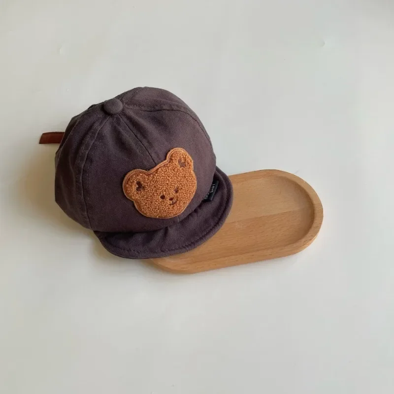 Gorra de béisbol con bonito dibujo de oso y conejo para niños, gorra de pico dulce para niños, niños y niñas, gorra parasol de viaje para primavera y verano - imagen 2