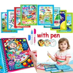 Libro mágico reutilizable para dibujar con agua - Montessori infantil