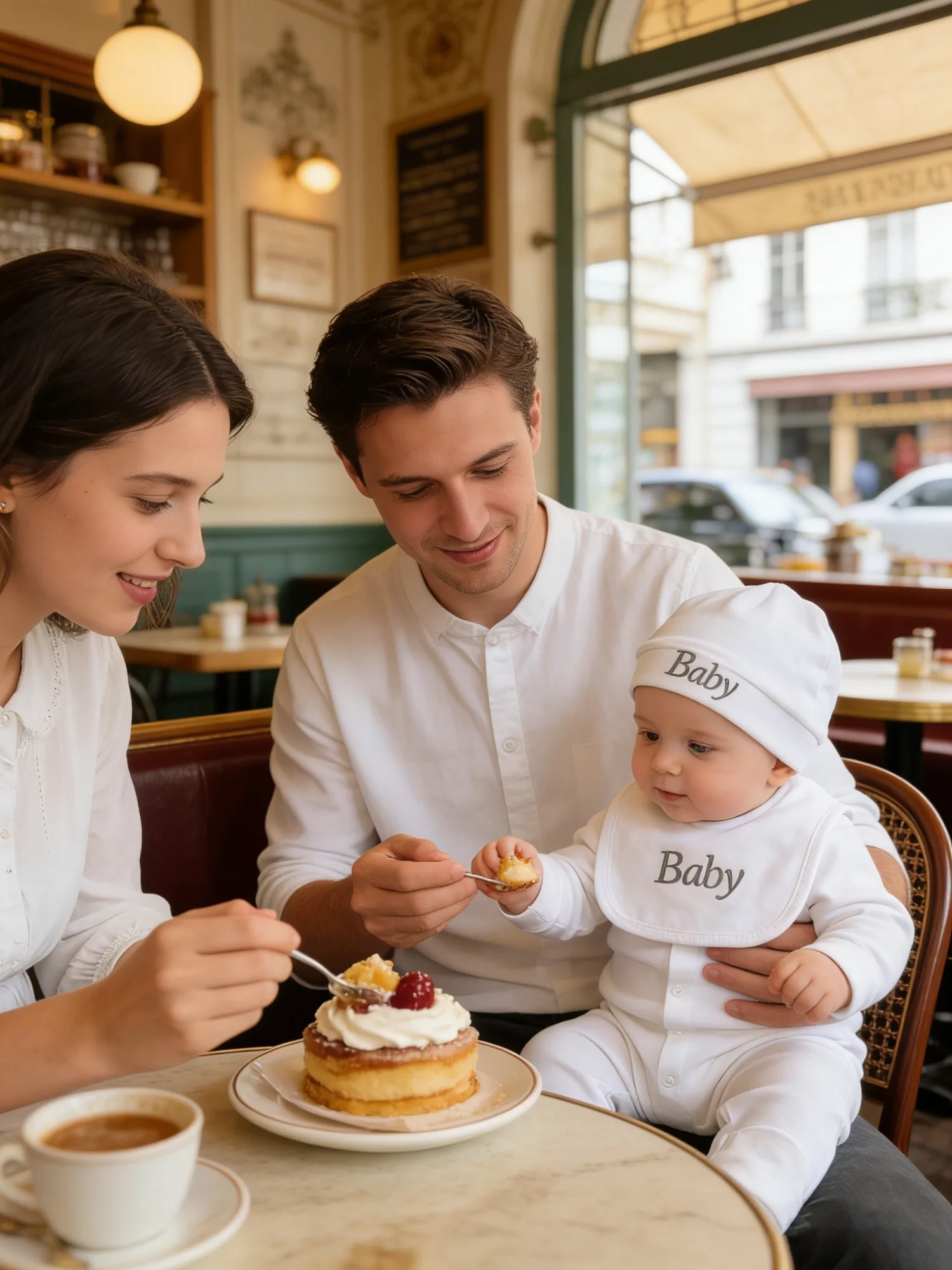 Set de regalo esencial para bebé recién nacido, mono de algodón, gorro, babero, mitones con bordado para bebé para uso diario