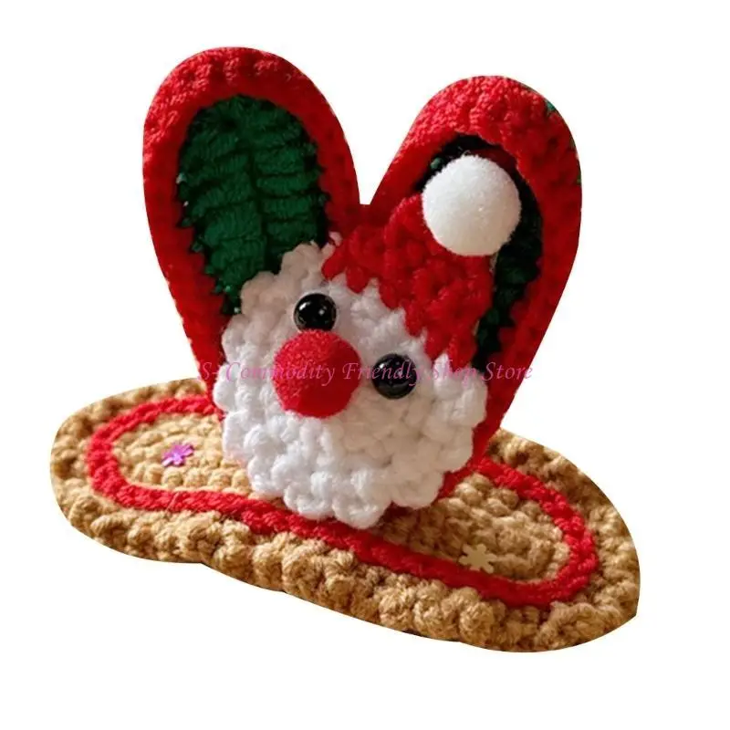 Pinzas de pelo navideñas con diseño festivo para niñas - imagen 2