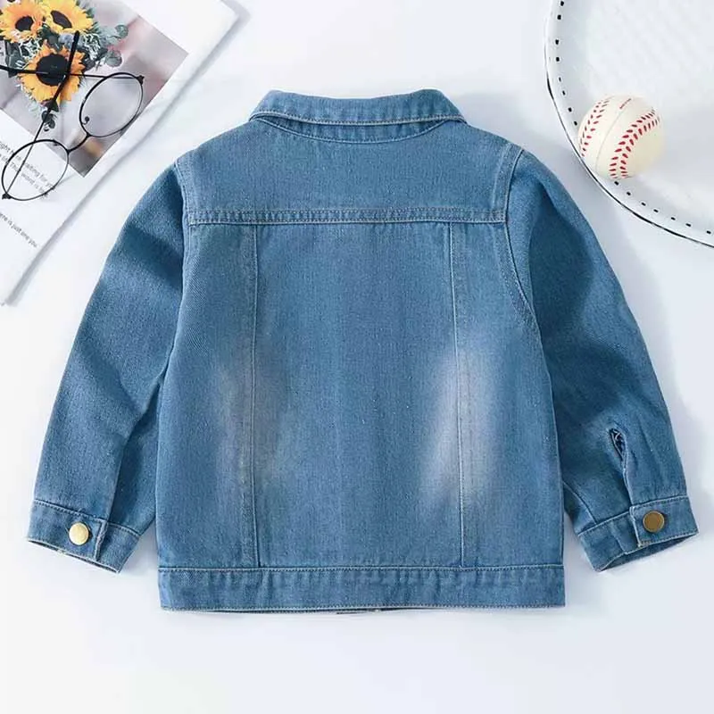 Chaqueta vaquera infantil primavera-otoño para niño y niña - imagen 5