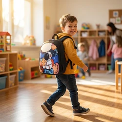 Mochila infantil impermeable de astronauta 3D con gran capacidad