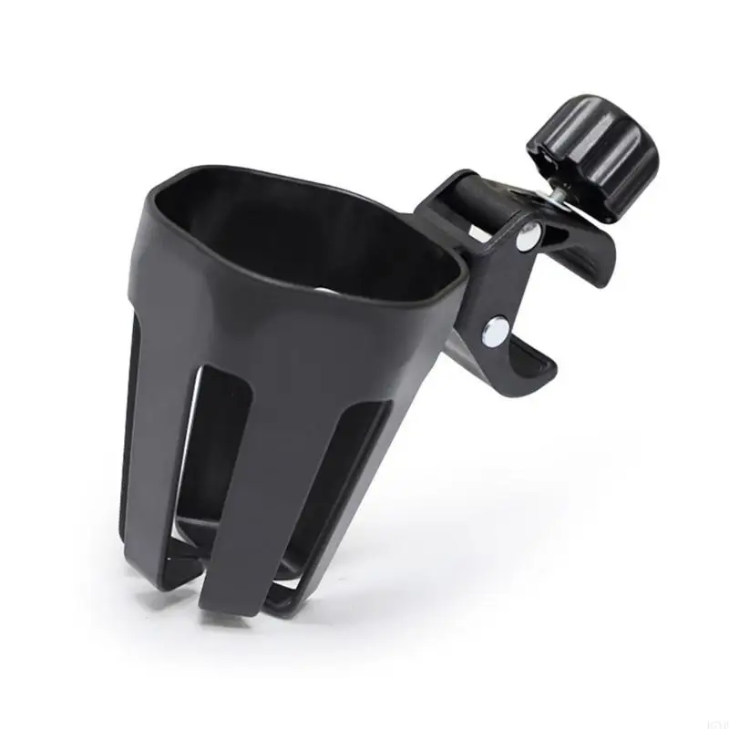 D7YD carrito bebé portavasos Universal giratorio 360 estante almacenamiento botellas leche cochecito organizador - imagen 2