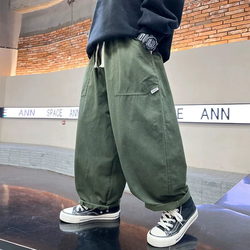 Pantalones anchos de trabajo frescos y casuales para niños - imagen 5