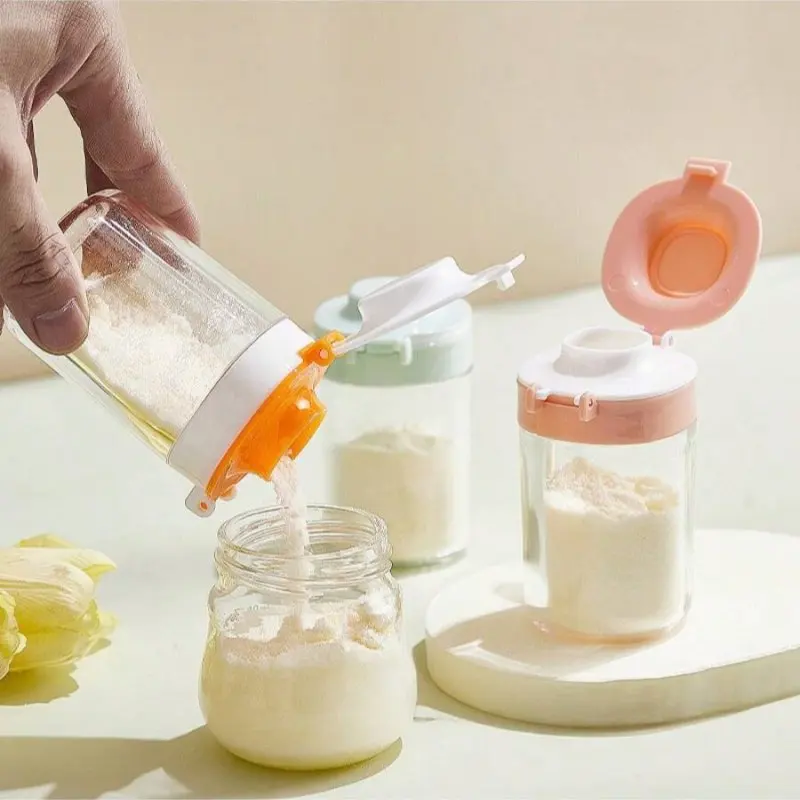 Caja portátil para leche en polvo con doble apertura para bebés - imagen 5