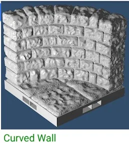 curved wall